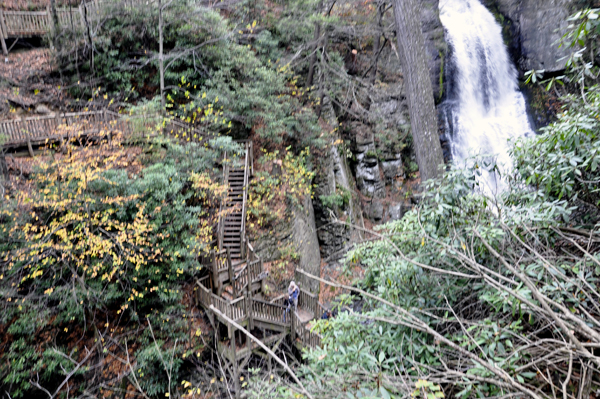 more stairs and Bushkill Falls 